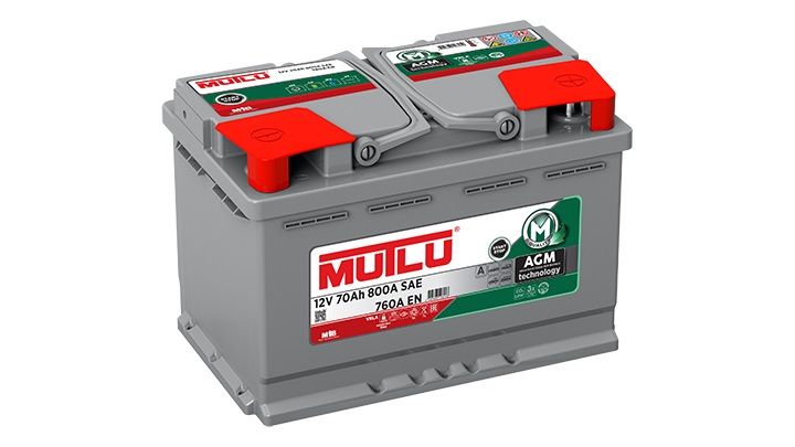 70Ah Mutlu Akü AGM (Start Stop)