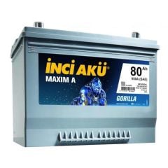 12 Volt 80 Ah 760EN İnci Maxim A Gorilla