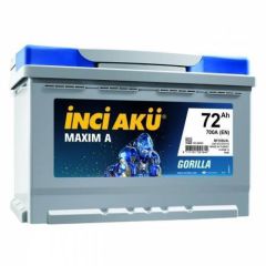 12 Volt 72 Ah 700EN İnci Maxim A Gorilla (Alçak)