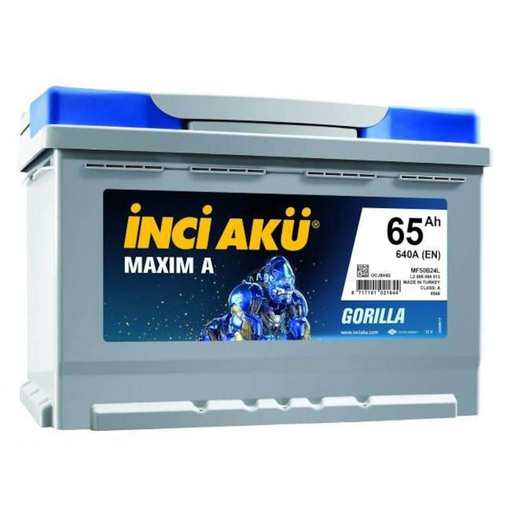 12 Volt 65 Ah 640EN İnci Maxim A Gorilla
