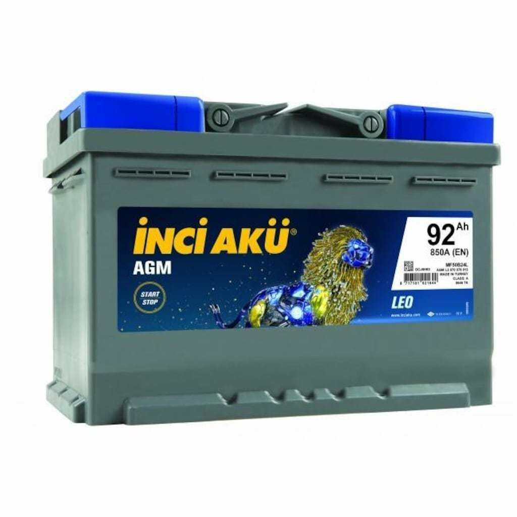 12 Volt 95 Ah 850EN İnci AGM Leo Start-Stop