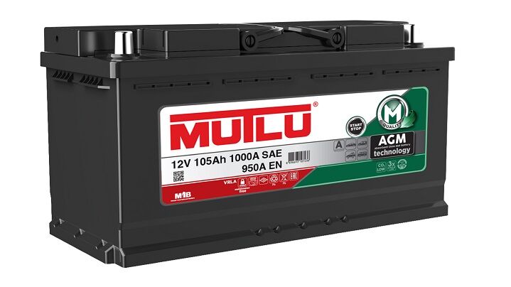 105Ah Mutlu Agm 950En