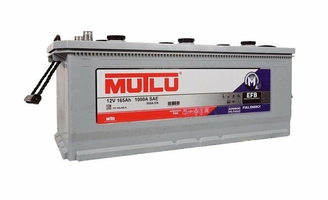 12 Volt 165 Ah Mutlu Full Energy (K20) 950EN