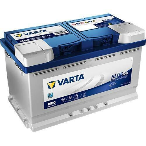 80Ah Varta Akü EFB N80 - 800EN (Start-Stop)
