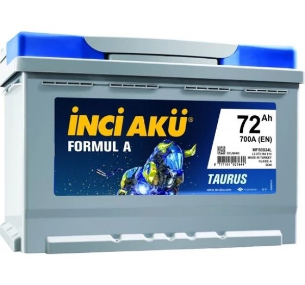 12 Volt 72 Ah 700EN İnci Formul A Taurus