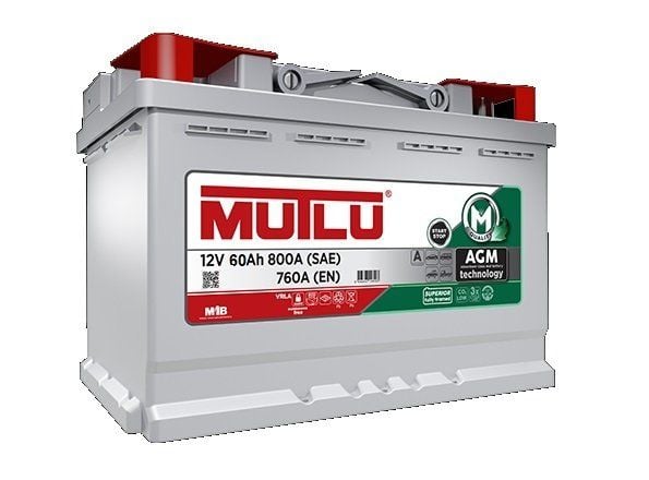60Ah Mutlu Akü AGM 680EN (Start-Stop)